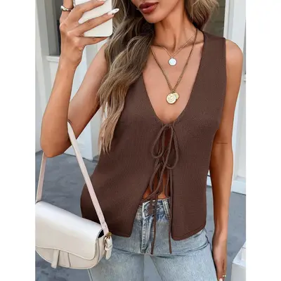 Target Front Tie Vest TikTok Shop - Main Image