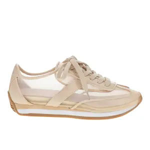 COCONUTS by Matisse Womens Flash Lace Up Sneakers Shoes Casual - Beige