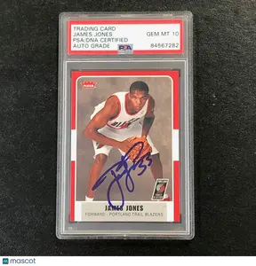2007-08 Fleer Basketball #118 James Jones Signed Card AUTO 10 PSA Slabbed Trail