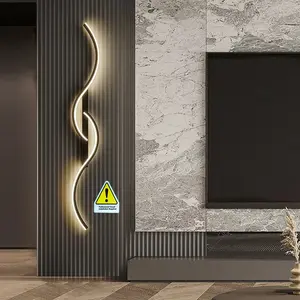 Line LED white light aluminum strong wired 60cm wall light, LED modern wall light suitable for corridor lights, aisle lights, bedside lamps, wall lights, luxury home decoration, Home Decor Lighting, Atmosphere Lighting (requires wiring holes)