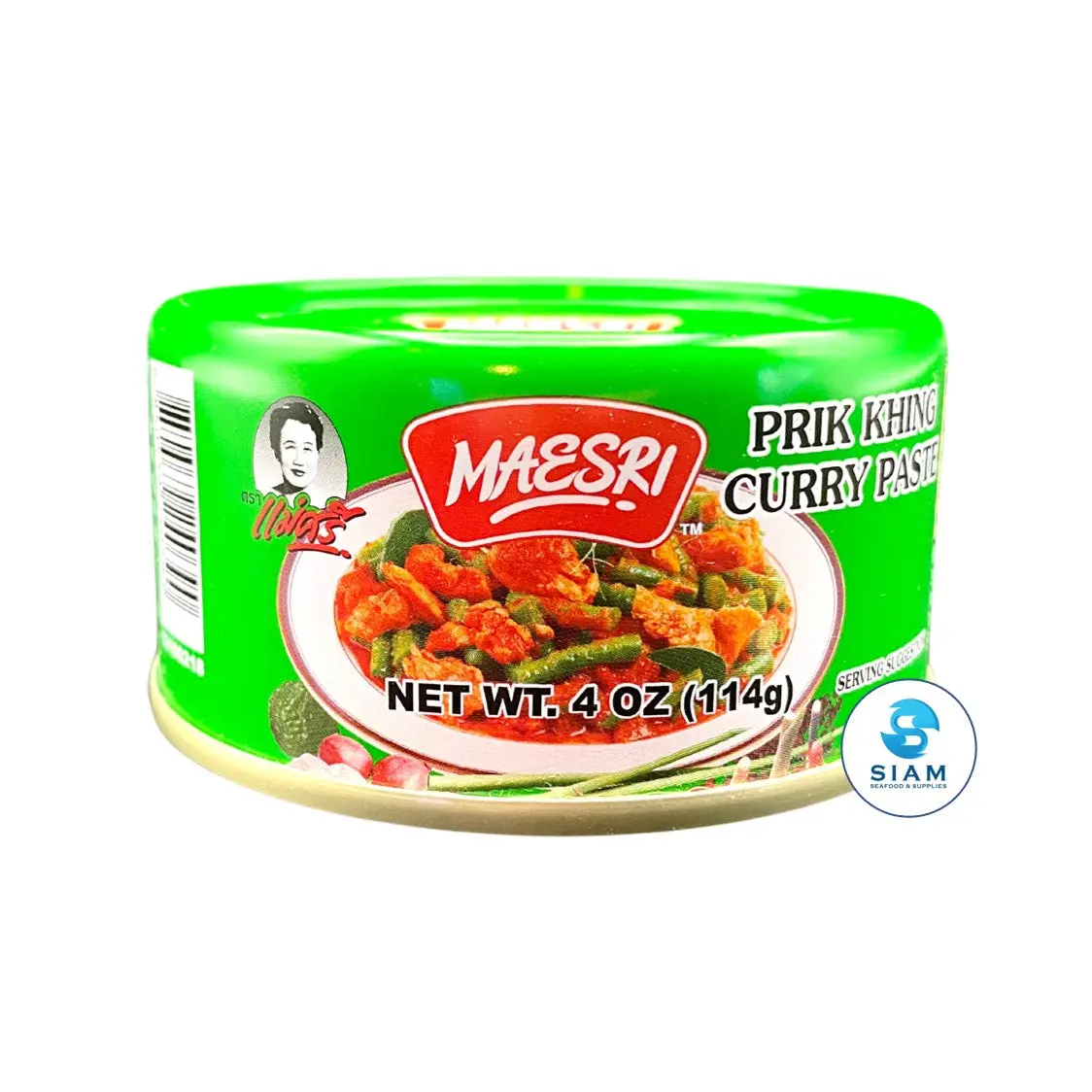 MaeSri Prik Khing Curry Paste, Vegan & Gluten-Free (4 oz) น้ำพริกผัดพริกขิง แม่ศรี