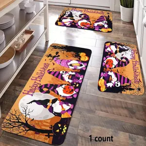 Carpet, 1 Count Colorful Creative Cartoon Gnome Pattern Non-slip Soft Floor Mat, Decorative Area Rug for Home Living Room Bedroom, Halloween Themed Trending Home Decor 2024, Christmas Gifts, Christmas Decorations