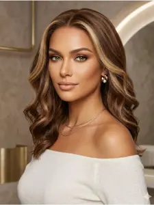 1-Piece Bob Wig, 13x4 Lace Front Wig, Natural Wavy Curls, 200% Density, High-Definition Transparent Lace Front Wig, Pre-Plucked Bob Wig, Women's Style.