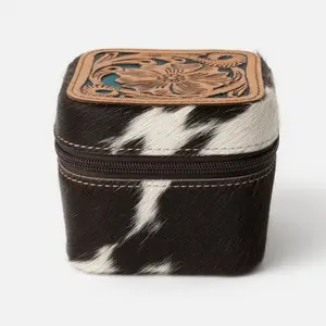 WESTERN BOHO CHIC COWHIDE JEWELRY BOX
