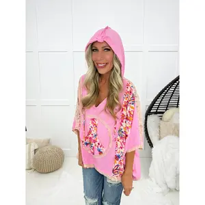 POL Peace & Flowers Top