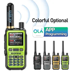 Baofeng UV-5R Mini Digital Walkie Talkie, Long-Range Handheld Radio with APP Programming, Rechargeable Audio Device, Mobile Charging Port Compatibility