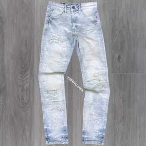 Rise -  Bottom Rhinestone Denim - Brant Blue  -S445
