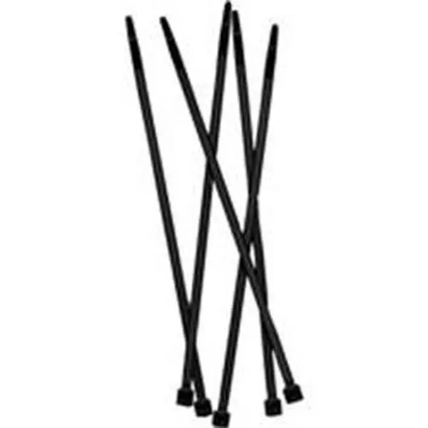 Tenax 30012009 7 in. Black Fence Ties, Home Improvement Fence Supports, Garden Plant Care Tools, Supports Fences