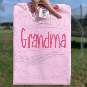 Grandma Embroidered Shirt, Comfort Colors Grandma Tee, Minimalist Grandma Sweatshirt, Mother's Day Gift for Grandma, Custom Grandma Shirt