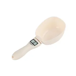 Digital Food Measuring Scoop Scale - Electronic Kitchen Measuring Spoon Scale for Cooking Baking - Smart Adjustable Measure Cup for Home Cooks Bakers Chefs Pet Owners