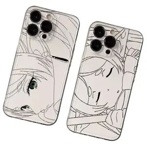 Hot Anime Frieren Beyond the Journey Fern Couple Himmel Phone Cases For iPhone 17 Promax Pro Air 16 Plus 15 14 13 12 11 Soft Transparent Clear Cover