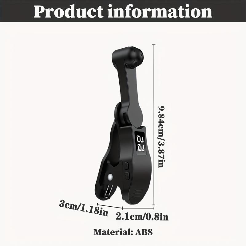 Smartphone Auto Clicker – 1 to 99 Speed Adjustable, 180 °   Rotatable, USB Rechargeable Clip-On Silent Screen Tapper, Simulates Continuous Finger Taps for Gaming, Live Likes, and Reward Tasks