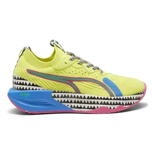 PUMA Womens Lemlem X Pwr Xx Nitro Luxe Geometric Lace Up Training Sneakers Shoes - Yellow