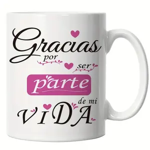 Couple Coffee Mug, Spanish Love Ceramic Coffee & Tea Cup, Romantic Valentine’s Day, Mother’s Day & Anniversary Gift, Stylish Funny Couple Gift Mug