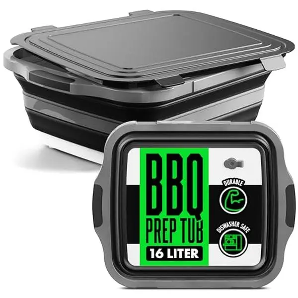 BBQ Prep Tub - Black (1pcs, 16L)