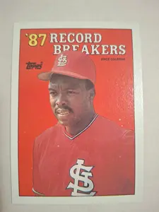 Vincent Coleman 1988 TOPPS Baseball Card Record Breakers Wild Two Gunz