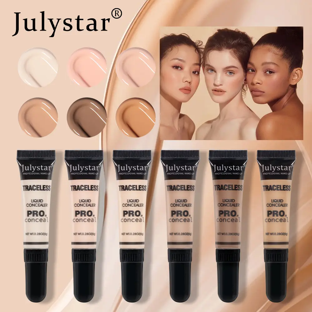 Julystar facial beauty repair acne marks waterproof sweatproof concealer tear trough tattoos cover moisturizing long-lasting concealer Foundation Makeup Moisture Cosmetic Moisturizer Hydrating Hydrate