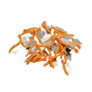 40 Pcs/Box Dental Wedge Knife Teeth Interproximal Plastic Wedge (Orange)