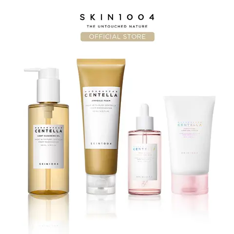 [SKIN1004 Official Shop] Deep Cleanse & Pore Care Set | No.1 Cleansing Oil + Low pH Cleansing Foam + Poremizing Ampoule + Gel Cream