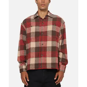 American Thrift Utility Flannel Shirt Brown/Red American Thrift Utility Flannel Shirt Brown/Red