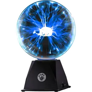 7-Inch Plasma Ball - Blue Plasma Globe Touch and Sound  - Nebula Thunder Lightning Plasma Lamp Plug-in for Science Decor -  Ball for Bedroom, Parties, , and Home Decoration