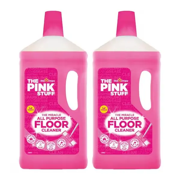 Household All-Purpose Liquid Floor Cleaner Concentrate, 2-Pack 1L Bottles, Versatile Dilutable Formula for Multiple Floor Types, All-Purpose Cleaner