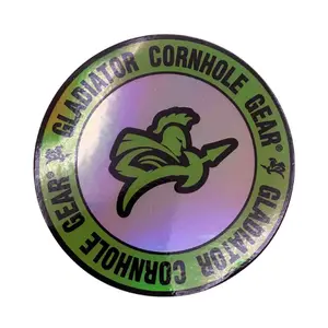Gladiator Cornhole Gear Holographic 3 Inch sticker