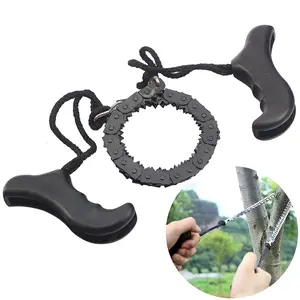 Outdoor Chain Saw, 1 Count Portable Hand Pull Saw, Garden Logging Chain Saw, Camping EDC Survival Chain Saw, Garden Tools