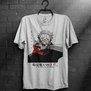 anime shirts, anime gifts, Satoru, Jujutsu, jujutsu shirt, itadori, Sukuna Menswear Top
