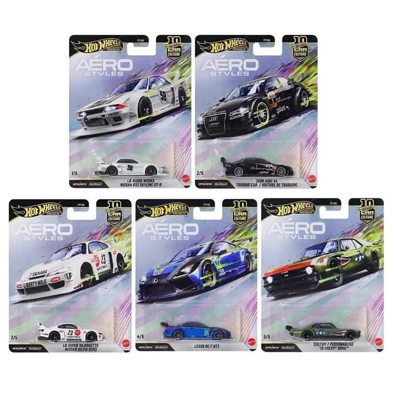 Hot Wheels Aero Styles Complete Set