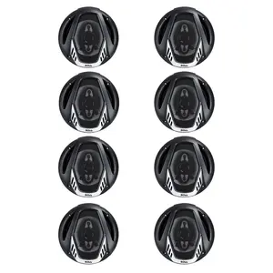 BOSS NX654 6.5" 400W 4-Way Car Audio Coaxial Speakers Stereo, Black (8 Speakers)