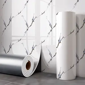 Marble Tile Wall Stickers, Self-Adhesive Waterproof Decorative Wallpaper, Anti-Static Xpe Material, Easy Home Installation, Suitable for Kitchen, Bathroom & Living Room, Marble Pattern Wallpaper