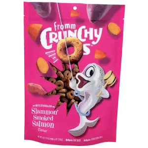 Crunchy O's Slammon' Smoked Salmon Dog Treats from Fromm