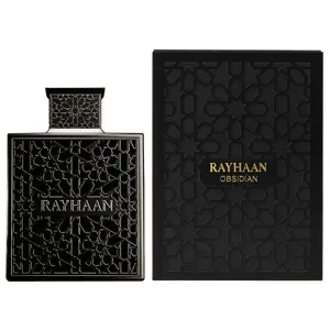 Rayhaan Obsidian Eau De Parfum 100ml Long Lasting Luxury Arabic Perfume for Men Oud Amber Woody Fragrance UAE Original