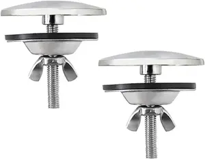 2 Piece 2 Inch Kitchen Sink Hole Cover, Kitchen Stainless Steel Faucet Hole Cover, Sink Tap Hole Cover (Brushed Nickel) QHAJRYYC