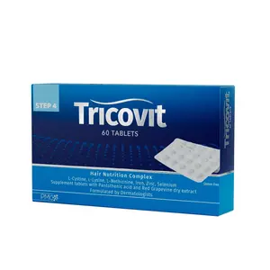 Tricovit Tablets 60 Count - 18 Months Gluten-Free Nutrition with Amino Acids, Trace Elements & Vitamins for Healthy Hair Growth and Nourishment Supplement Dietary Nail Natural Beauty