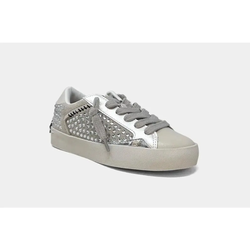 Grey Studded Ruby Sneakers