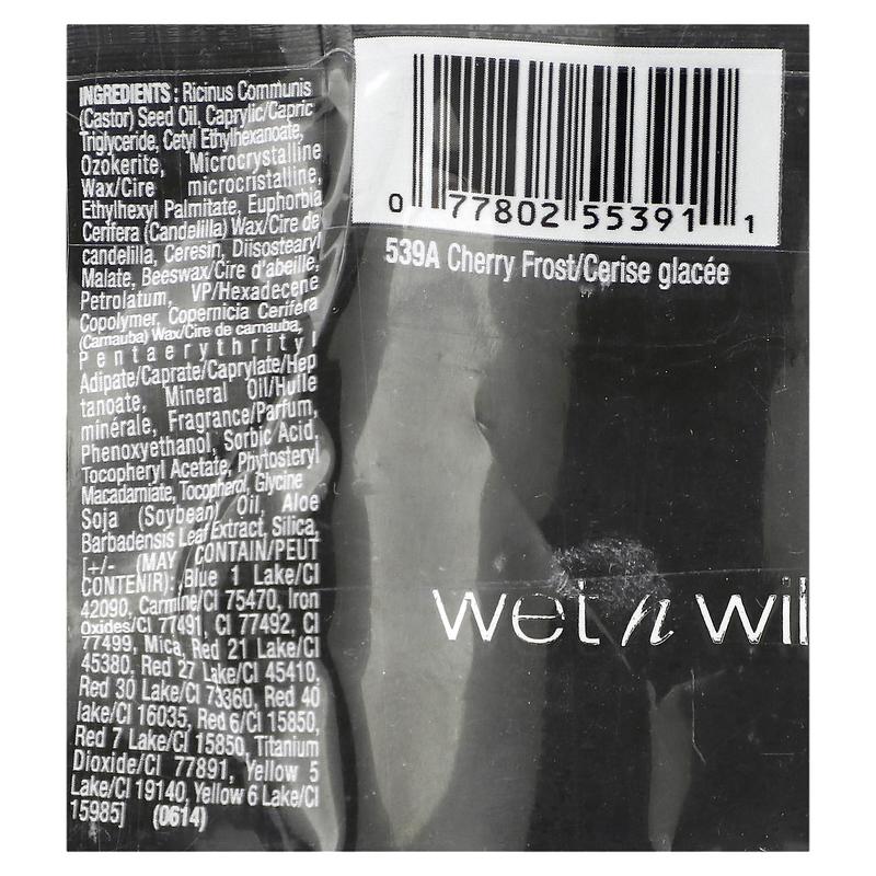 wet n wild Silk Finish Lipstick, 539A Cherry Frost, 0.13 oz (3.6 g)