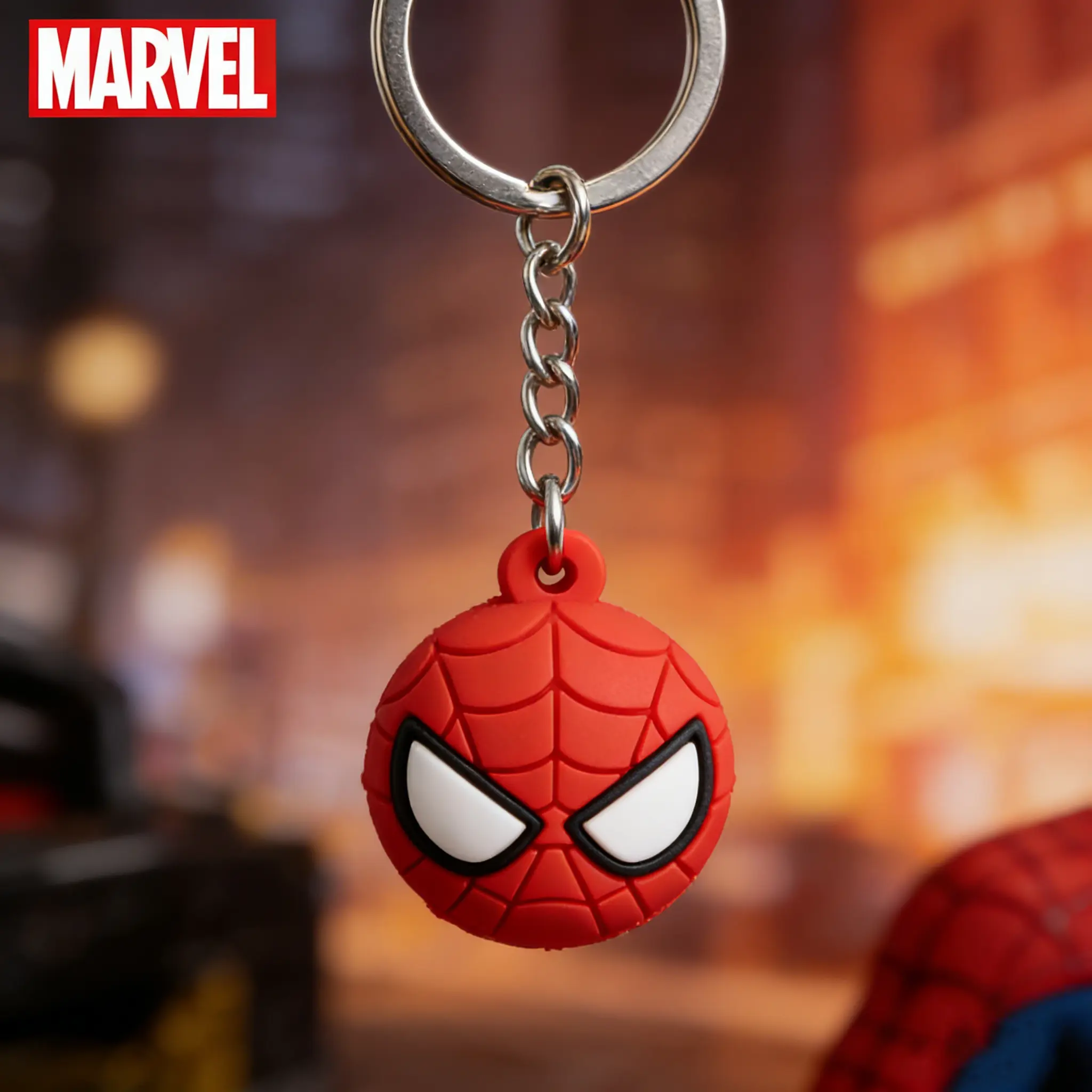 Marvel Spiderman Keychain Official Licensed PVC Material Durable Everyday Use Wonderful Gift for Fans Authentic Quality