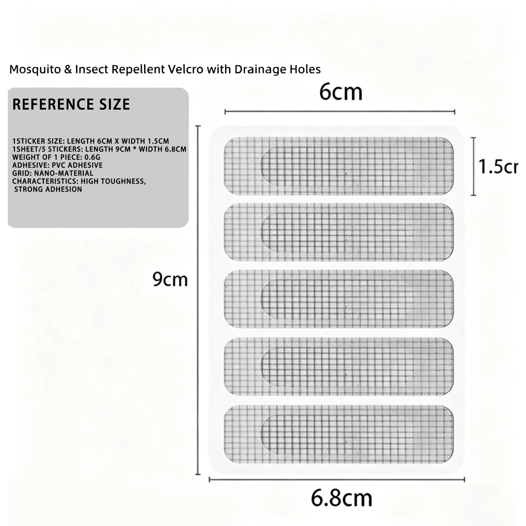 Screen window repair patches, drainage hole anti-mosquito stickers, disposable drain filters to prevent hair clogs Screen window repair patches, drainage hole anti-mosquito stickers, disposable drain filters to prevent hair clogs