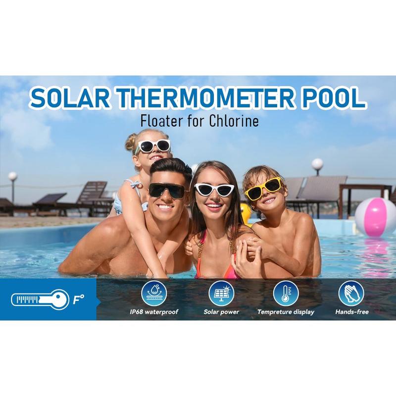 Pool Chlorine Floater with Temperature Display, Floating Chlorine Dispenser Fit for 1" and 3" Tablets Solar Charging,Anti-Sinking Dispenser for Pond Spa Hot Tub Floating Opening Blue Pool Chlorine Floater with Temperature Display, Floating Chlorine Dispenser Fit for 1" and 3" Tablets Solar Charging,Anti-Sinking Dispenser for Pond Spa Hot Tub Floating Opening Blue
