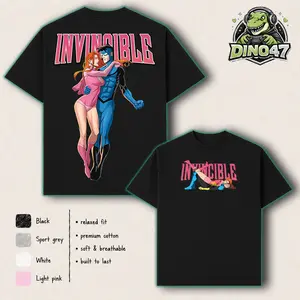 Invincible Atom Eve Mark Grayson T Shirt Graphic Tee, Gildan Heavy Cotton menswear Game Hoodie, crewneck Sweatshirt Streetwear Gift for Fans