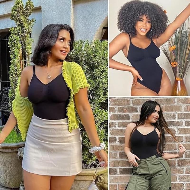Women's Shapewear Bodysuit Tummy Control Body Shaper Seamless Sculpting Snatched Waist Body Suit