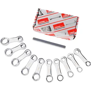 10- Metric Torque Wrench Adapter Set (10-19mm) - Chrome Vanadium Steel, 3/8-inch Square Drive Torque Adapter, Extension Rod Repair Tool, Color Box Packaging