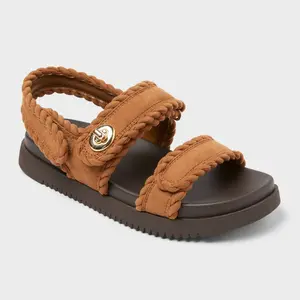 Women’s Tilly Faux Suede Sandals with Memory Foam Insole - A New Day