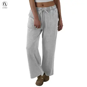 Automet Women's Acid Wash Drawstring Sweatpants Cozy and Stylish with Elastic Waistband Perfect for Everyday Wear with Pockets