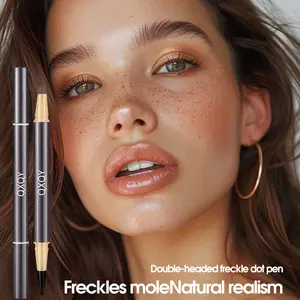 Double-Head Natural Freckle and Blemish Stamp Pen, Fast-Drying Waterproof Freckle Pen Tear Mark Pen, Realistic Fake Freckles and Blemishes