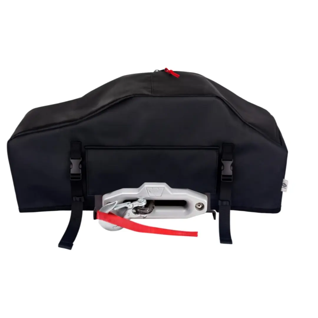 Automotive & Motorcycle Exterior Electric Hook Claw Winch Heavy Duty Cover, Unlined UV-Proof Waterproof Fabric Accessory, 8000-13500 lbs Capacity, Car Protector, Portable Winch Protection Cover for Indoor Outdoor Towing Use