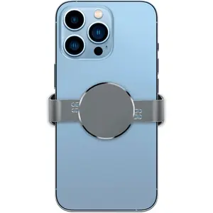 Metal Phone Clamp for Magnetic Car Mount [Durable Alloy] Universal Clip for All Magnet Car Holder Cell Phone Magnetic Plate Compatible with iPhone 16 Pro Max, Samsung, and More(Gray)
