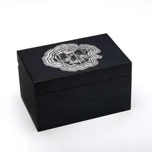 Darkside Skeleton Black Wooden Box For Tarot Cards Deck